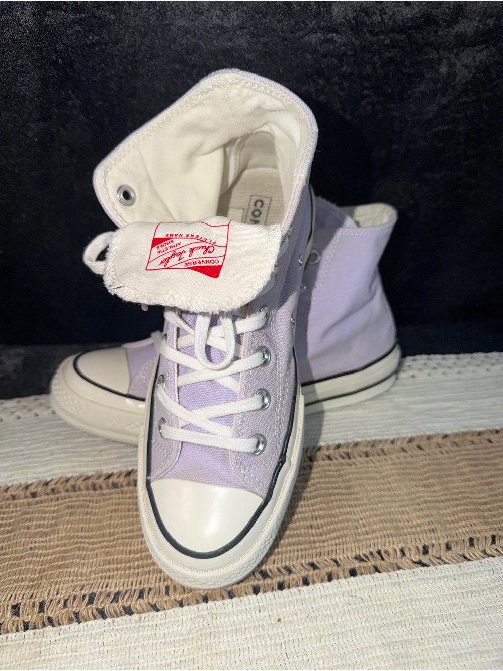 Converse High Top Sneakers - Light Lavender & White
